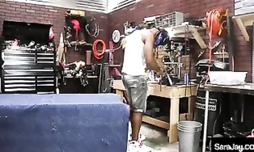 Sara Jay In A Sundress Gets Fucked Hard In The Garage