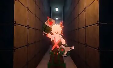My Hero Academia Cosplay: Kacchan and Tenya vs Deku and Uravity