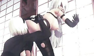 A2 and B2 Lesbian Threesome in 60FPS