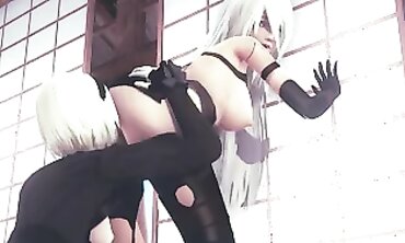 A2 and B2 Lesbian Threesome in 60FPS