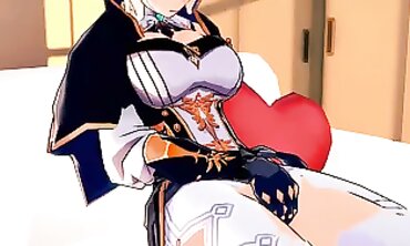 Jean Animated 3D Solo Masturbation