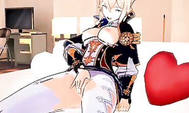Jean Animated 3D Solo Masturbation
