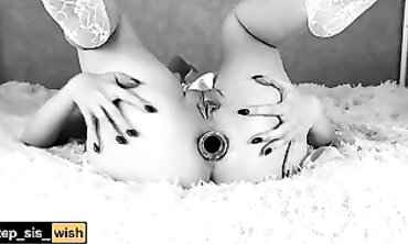Solo Maid Anal Play With Plug And Masturbation