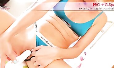 Gaia On Top: Solo Squirting Masturbation in Lingerie