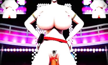 MMD R18: Minamoto no Raikō Rough Public Group Sex