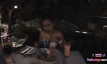 Thai Girlfriend Throats Boyfriend's Giant Cock
