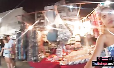 Thai Girlfriend Throats Boyfriend's Giant Cock
