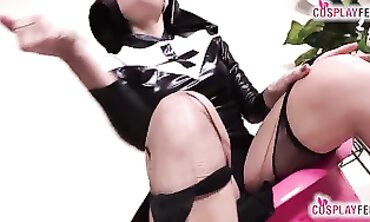 Stunning Nurse and Nun in Tights for a Sole Spectacle