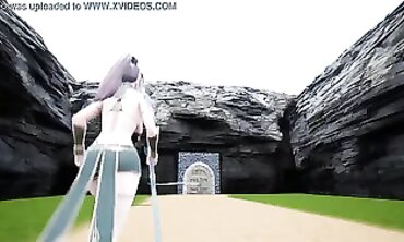 3D Hentai Game: Petite White Girl Gangbanged by Monster