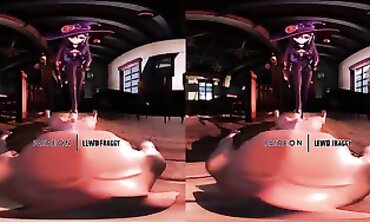 Genshin Impact: Mona Standing Toejob VR Animation