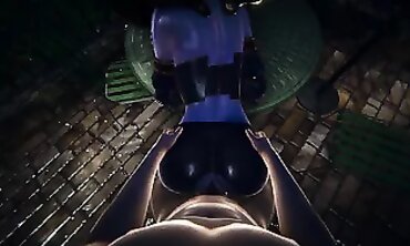 POV: Lucky's Big Tits Get Rough Anal Creampie