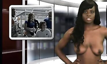 African Ebony Newscaster Stuns Danni and Ky
