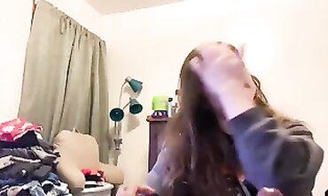 Lesbian Bestfriend Gives Me A Blowjob In My Bedroom
