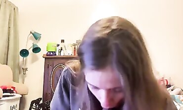 Lesbian Bestfriend Gives Me A Blowjob In My Bedroom