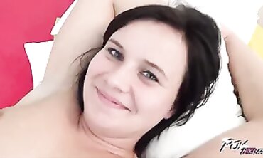 Brunette POV Creampie and Blowjob