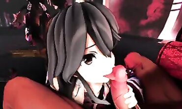 MMD R18: Goddess and Sweetheart's Rough Public Orgy