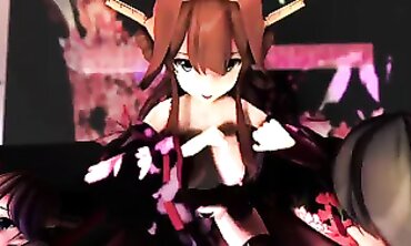 MMD R18: Goddess and Sweetheart's Rough Public Orgy