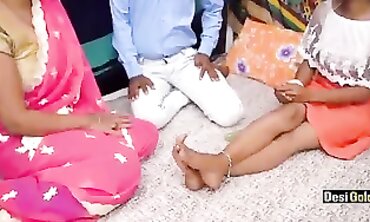 Desi Bhen Jija Saali Threesome Hardcore Sex