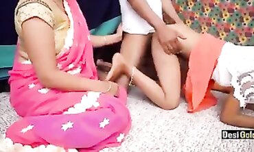 Desi Bhen Jija Saali Threesome Hardcore Sex