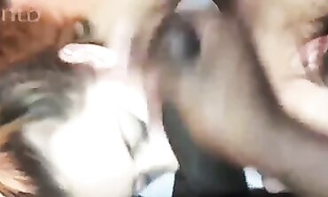 Lucky Shares a BBC Threesome with Two College Students