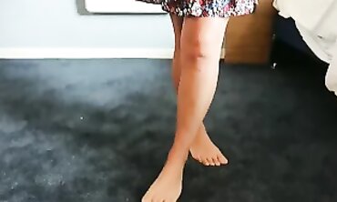Busty Latina MILF in Sundress Goes Commando on Tinder Date