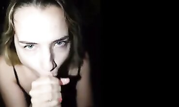 Petite Blonde College Girl Swallows Massive Outdoor Cumshot