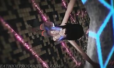 MMD R18: Korean Babe With Big Tits Wiggles Solo