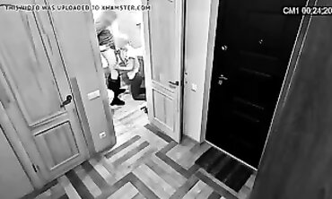 Hotwife MILF Cheats With Neighbor Plumber on Secret Webcam