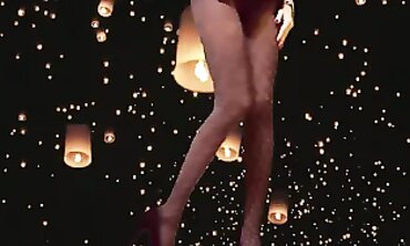 Petite Fuckbox in Stockings and Lingerie