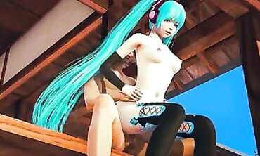 Hatsune Miku Anal in Chinese Mansion 3D Anime