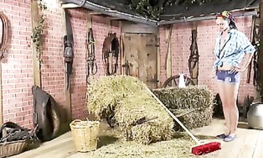 Conny Dachs: Blonde Nineteen-Year-Old Anal Discovery in the Barn