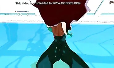 Marina Ida POV Pool Cowgirl 3D Hentai