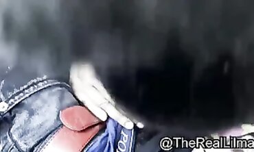 Lilmar Creampie in Walmart Parking Lot with Black Escort