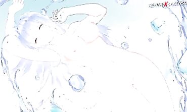 Uncensored Hentai: Hot Cat Costume Girl Rides a Giant Cock