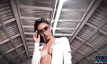 Petite Latina Deisy Leon Shows Off Natural Tits And Tight Ass