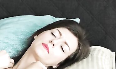 Love Brunette Uses Sex Toy and Fingering