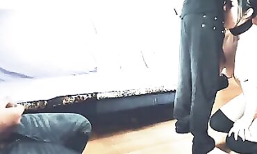 Hotwife Gets Plowed by Neighbor While Cuckold Husband Watches