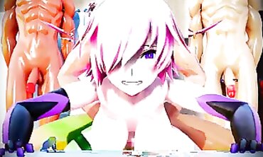 MMD Fate/Grand Order: Public Orgy with Big Tits and Squirt