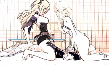 Genshin-Inspired Futanari Trio in 3D Animation