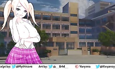 VaryanaYT Gets a Solo Handjob in Anime Style