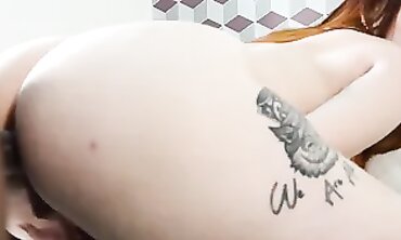Interracial Redhead Gets Deep Anal Creampied