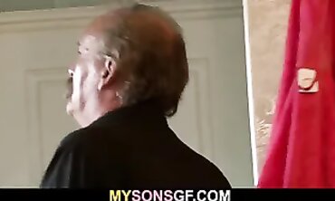 College Babe Shares Taboo Hardcore Moments with Grandpa