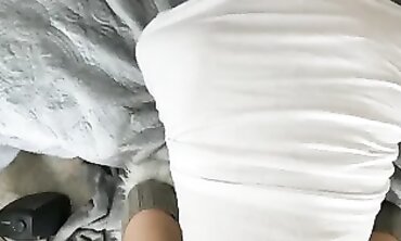 Voluptuous Tinder Cougar Nails Neighbor in Socks