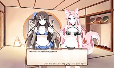 Sakura Basement Ep20: College Fox Miko Strips Nude