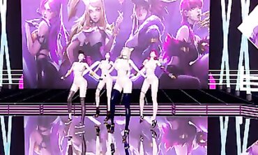 [MMD] GirlsDay StripVers: Ahri, Akali, Evelynn & Kai'Sa Uncensored Nude