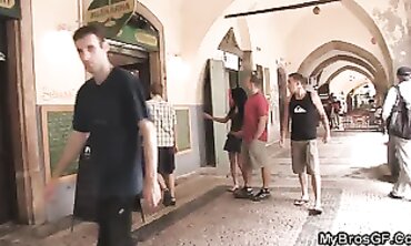 Czech Brunette Cheats With Boyfriend's Step-Brother