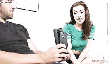 Hairy Brunette Gets Drilled by Her Brother