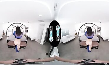 Alina Lopez Gets Wet in an Intense VR Training Session