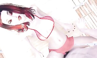 Sailor Cosplay Babe in Bikini: Hardcore Outdoor Rough Action