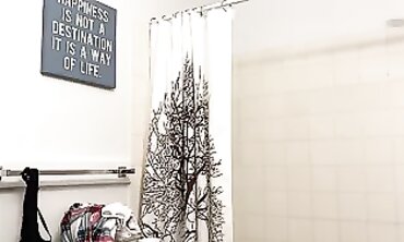 Petite Blonde MILF Enjoys Solo Shower Session